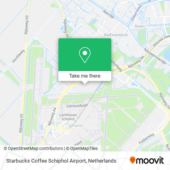 Starbucks Coffee Schiphol Airport Karte