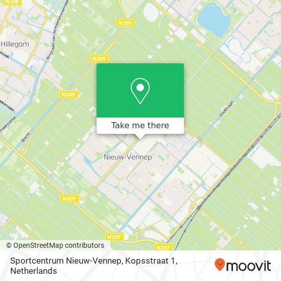 Sportcentrum Nieuw-Vennep, Kopsstraat 1 Karte