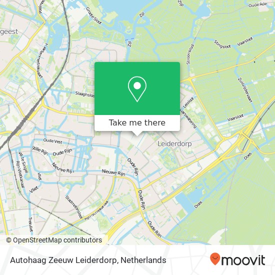 Autohaag Zeeuw Leiderdorp, Weversbaan 12 map