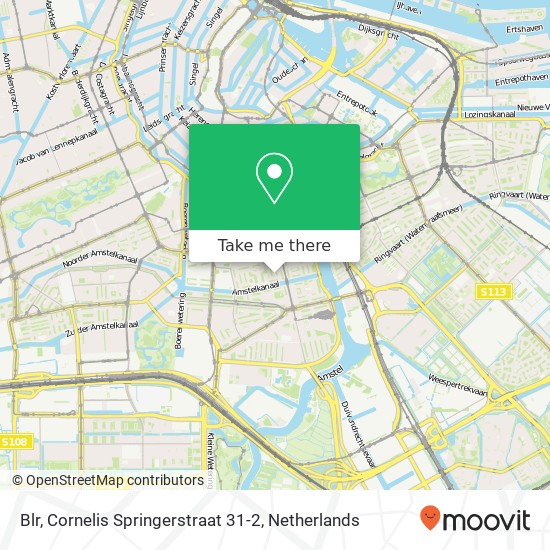 Blr, Cornelis Springerstraat 31-2 map