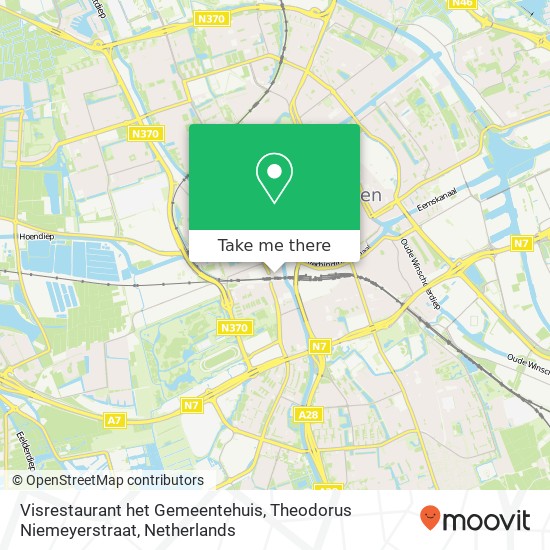 Visrestaurant het Gemeentehuis, Theodorus Niemeyerstraat Karte