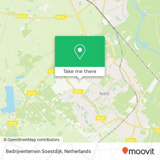 Bedrijventerrein Soestdijk map