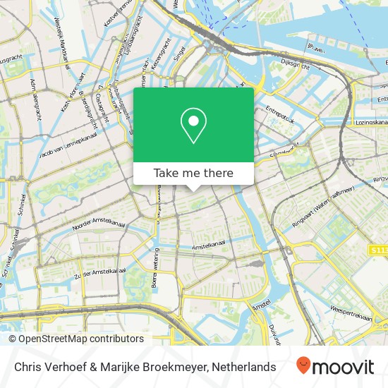 Chris Verhoef & Marijke Broekmeyer, Albert Cuypstraat map