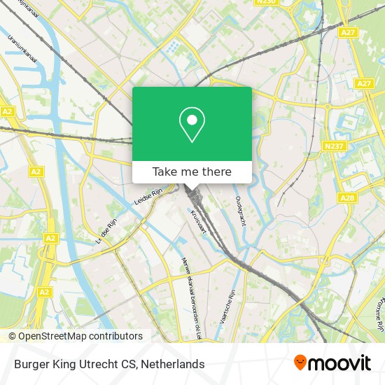 Burger King Utrecht CS Karte