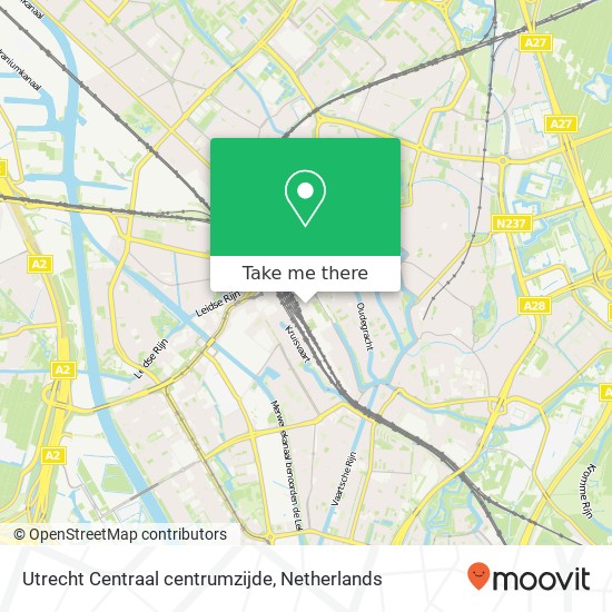 Utrecht Centraal centrumzijde Karte