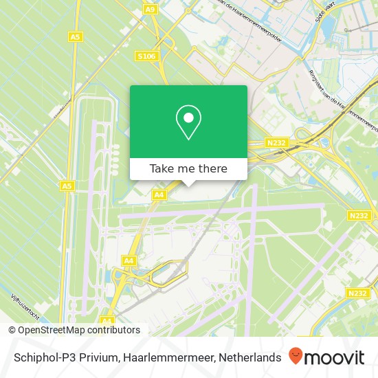 Schiphol-P3 Privium, Haarlemmermeer Karte