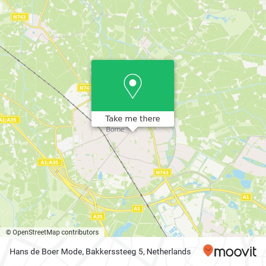 Hans de Boer Mode, Bakkerssteeg 5 map