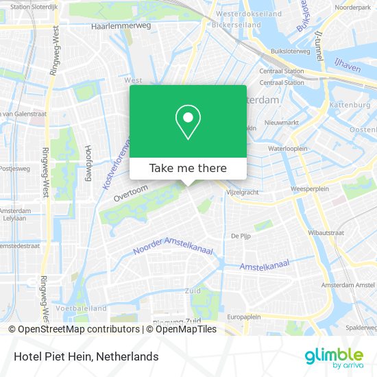 Hotel Piet Hein Karte