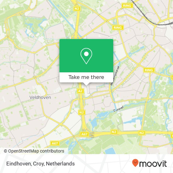Eindhoven, Croy Karte