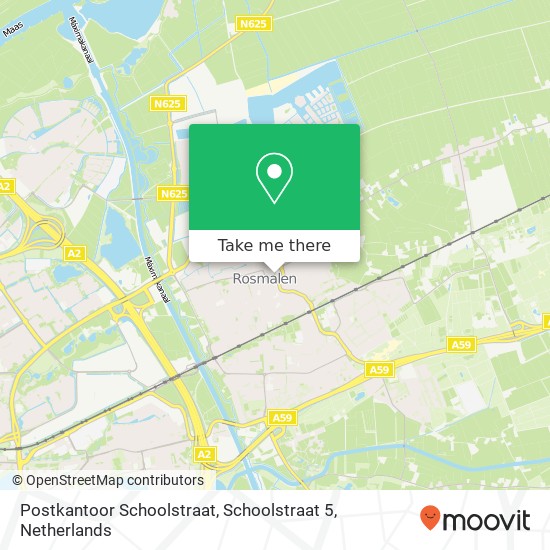 Postkantoor Schoolstraat, Schoolstraat 5 map