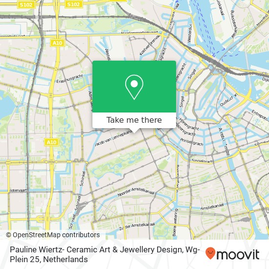 Pauline Wiertz- Ceramic Art & Jewellery Design, Wg-Plein 25 map