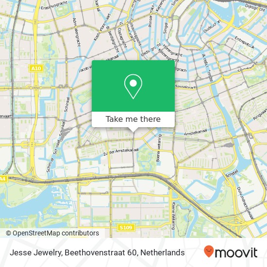 Jesse Jewelry, Beethovenstraat 60 map