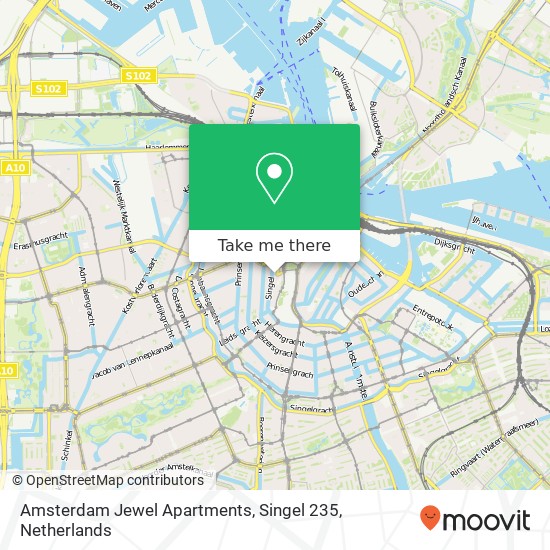 Amsterdam Jewel Apartments, Singel 235 map