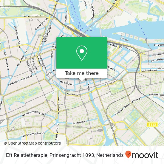 Eft Relatietherapie, Prinsengracht 1093 map