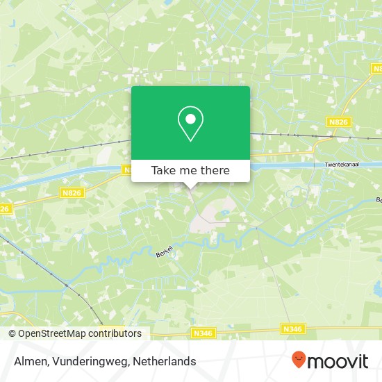 Almen, Vunderingweg map