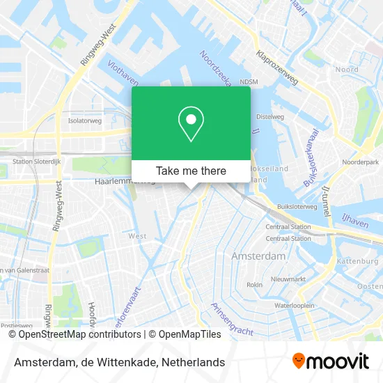 Amsterdam, de Wittenkade map