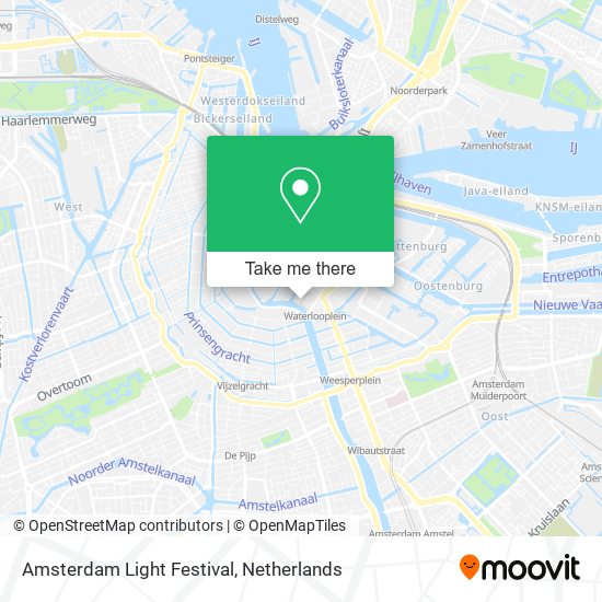 Amsterdam Light Festival map