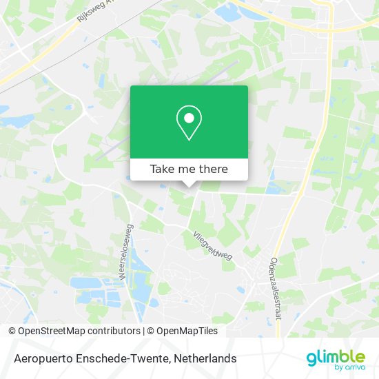 Aeropuerto Enschede-Twente map
