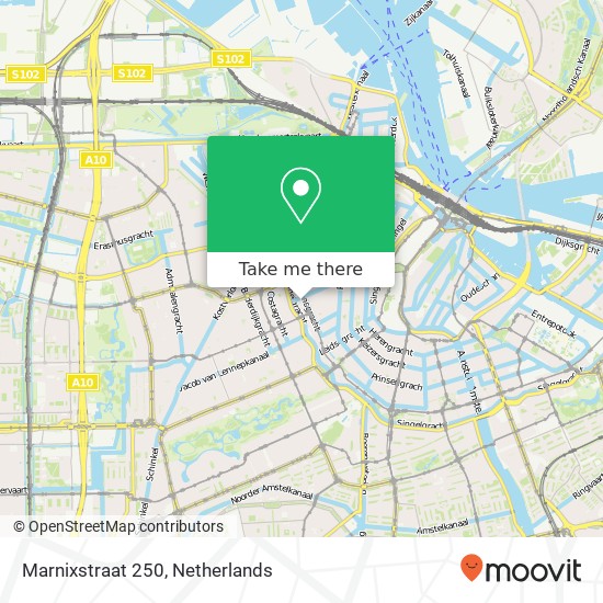 Marnixstraat 250 map