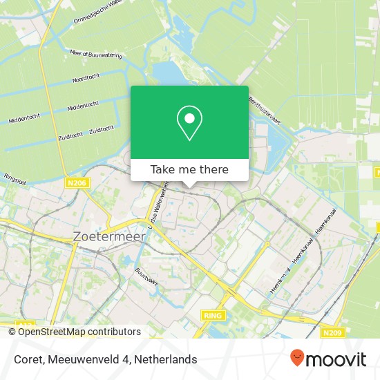 Coret, Meeuwenveld 4 map