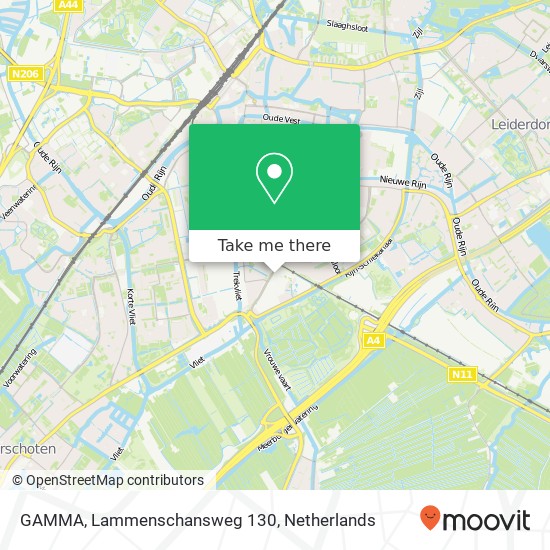 GAMMA, Lammenschansweg 130 Karte