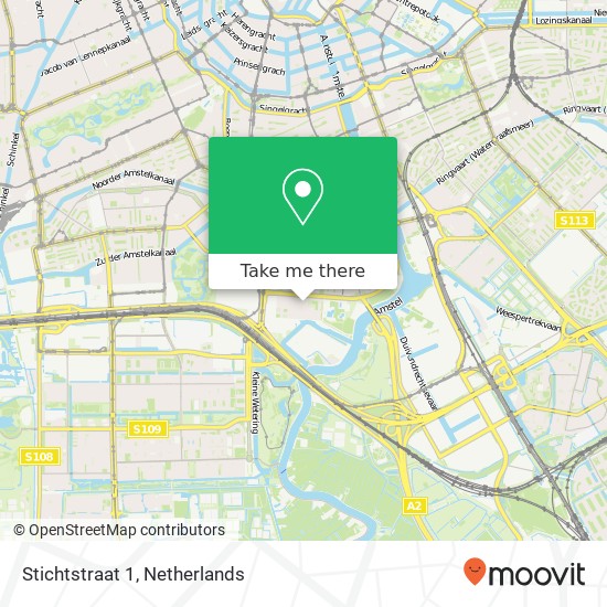 Stichtstraat 1, 1079 RB Amsterdam map