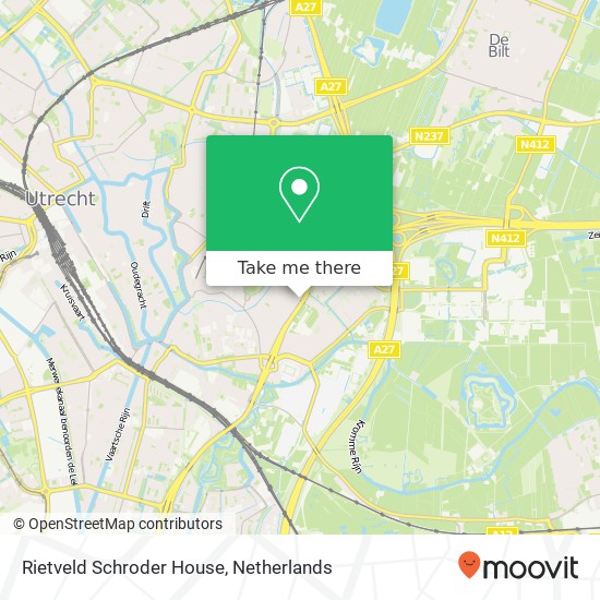 Rietveld Schroder House map