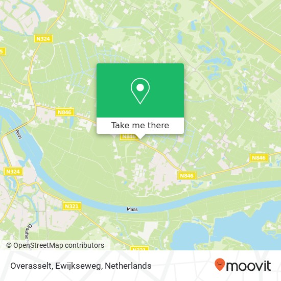 Overasselt, Ewijkseweg map