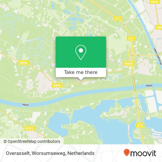 Overasselt, Worsumseweg map