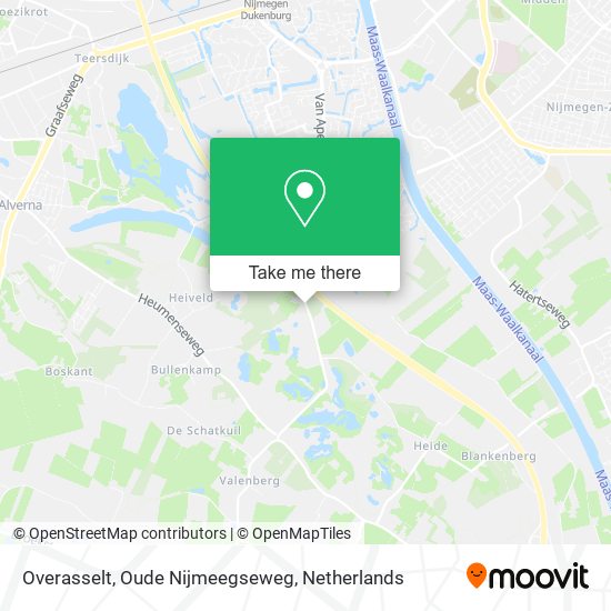 Overasselt, Oude Nijmeegseweg Karte