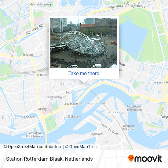 Station Rotterdam Blaak map