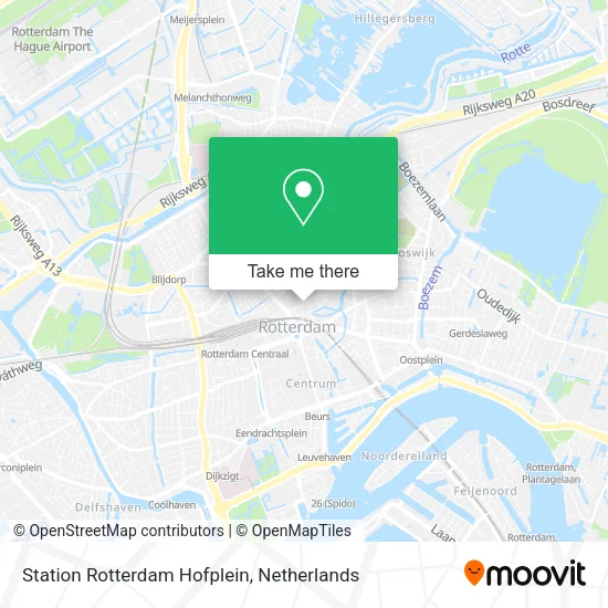 Station Rotterdam Hofplein map