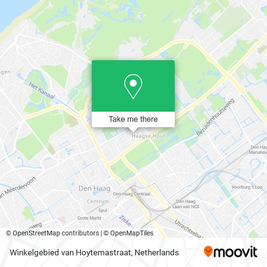 Winkelgebied van Hoytemastraat Karte