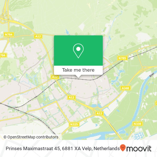 Prinses Maximastraat 45, 6881 XA Velp map