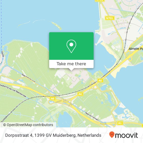 Dorpsstraat 4, 1399 GV Muiderberg map