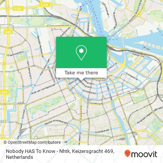 Nobody HAS To Know - Nhtk, Keizersgracht 469 Karte