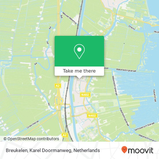 Breukelen, Karel Doormanweg Karte