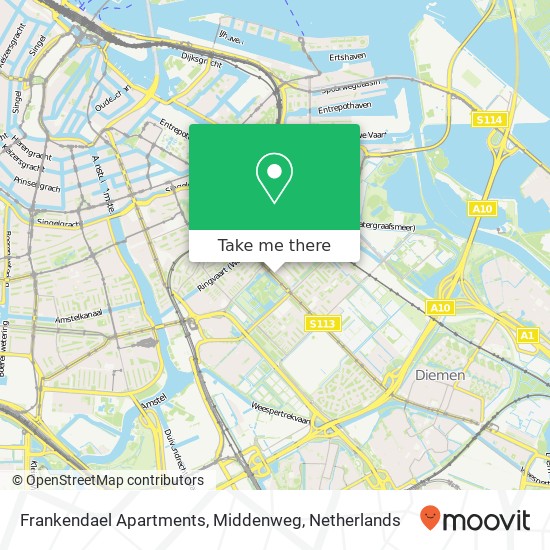 Frankendael Apartments, Middenweg map