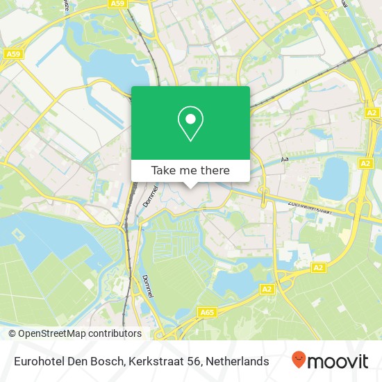 Eurohotel Den Bosch, Kerkstraat 56 map