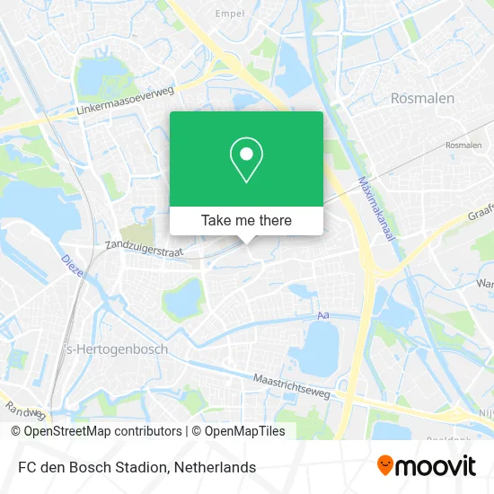 FC den Bosch Stadion map