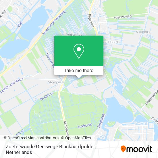 Zoeterwoude Geerweg - Blankaardpolder map