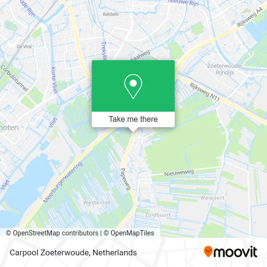 Carpool Zoeterwoude map