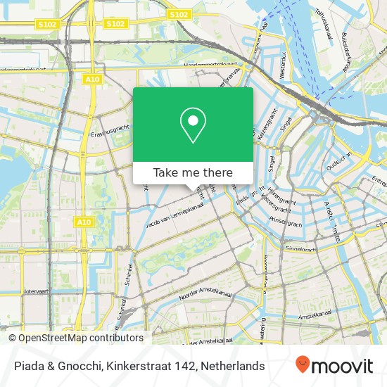 Piada & Gnocchi, Kinkerstraat 142 map