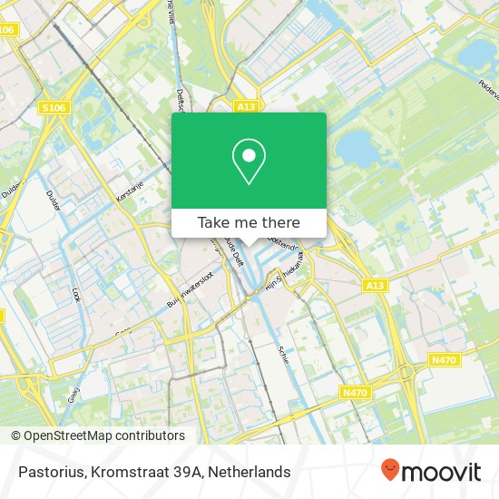 Pastorius, Kromstraat 39A map