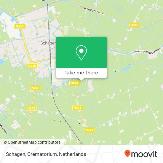 Schagen, Crematorium map