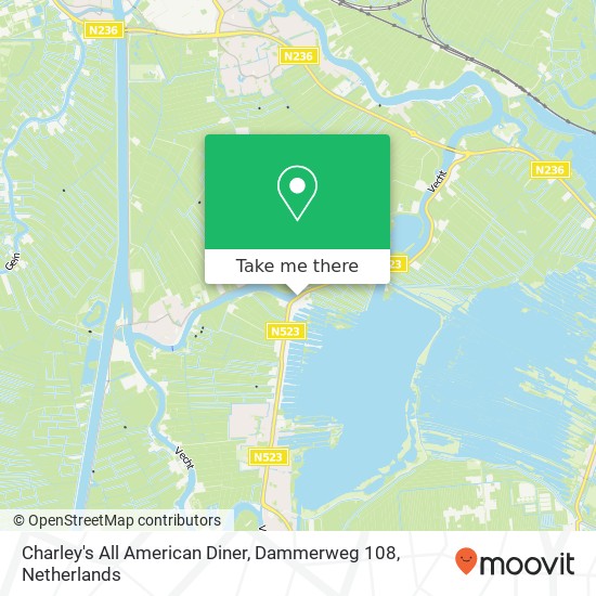 Charley's All American Diner, Dammerweg 108 map