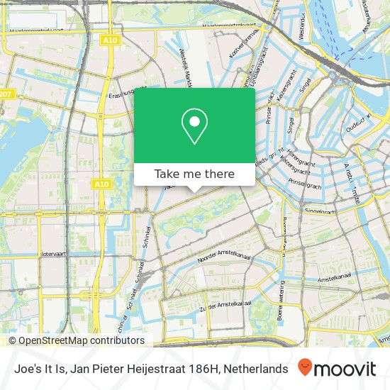 Joe's It Is, Jan Pieter Heijestraat 186H map