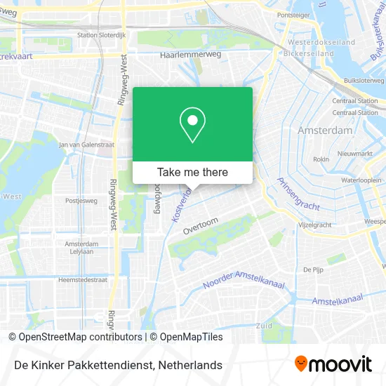 De Kinker Pakkettendienst map