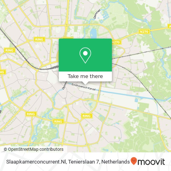 Slaapkamerconcurrent.Nl, Tenierslaan 7 map