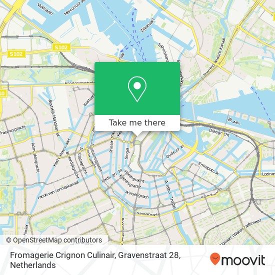 Fromagerie Crignon Culinair, Gravenstraat 28 map